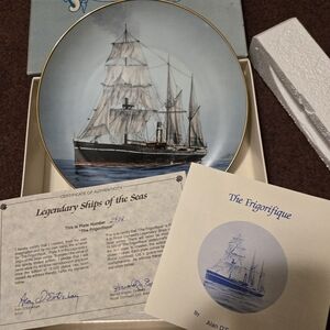 1981 Royal Cornwall "The Frigorique" Collector Plate by Artist D'Estrehan